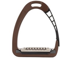 Acavallo stijgbeugels Arena Alupro - BROWN - 12cm