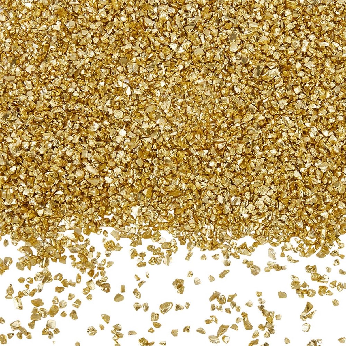 Goldglassplitters - Zerkleinerde Kristallen voor DIY - 150g