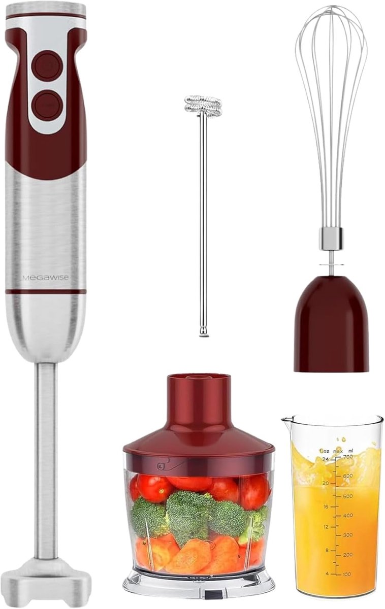 Krachtige 5-in-1 Staafmixer met Titanium Versteviging