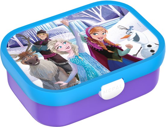 Mepal Lunchbox Campus - 750 ml - Broodtrommel met vakjes voor kinderen - Geschikt voor 4 boterhammen - Frozen Friends