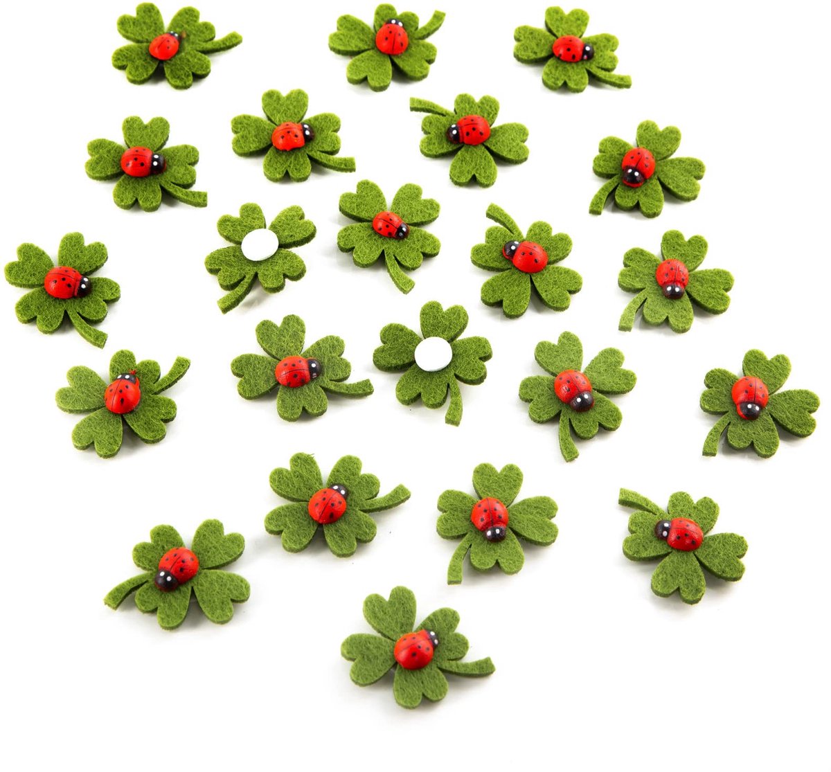 Kleeblatt Gelukssymbolen - Set van 24 - 3x4 cm