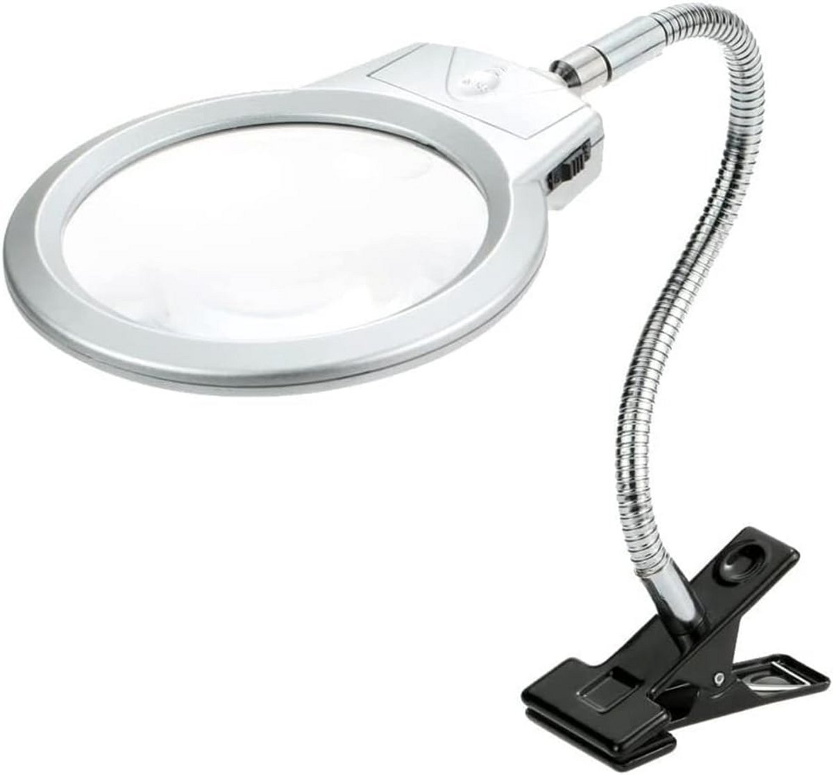 Vergrootglas met LED Licht en Klem voor Lezen en Hobby's