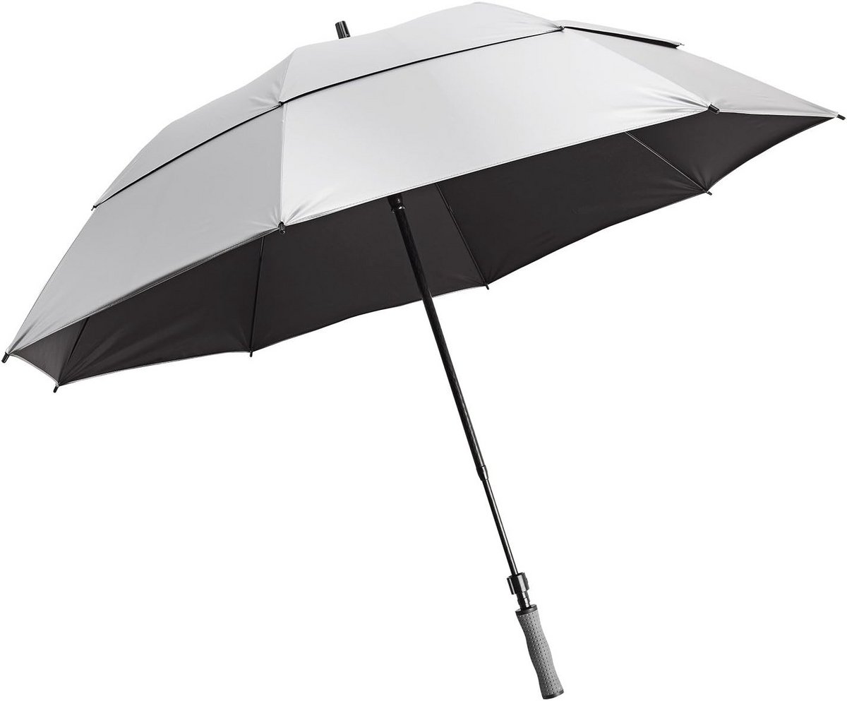 Grote UV Golfparaplu met Windventiel - Zilver