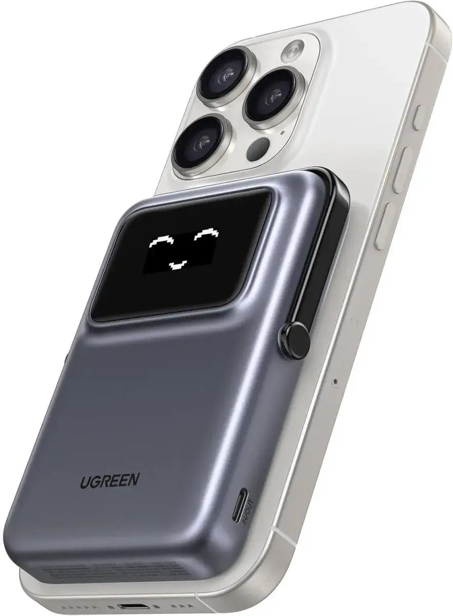 UGREEN Uno Draadloze Powerbank 10.000 mAh Grijs - UGREEN - €51,99