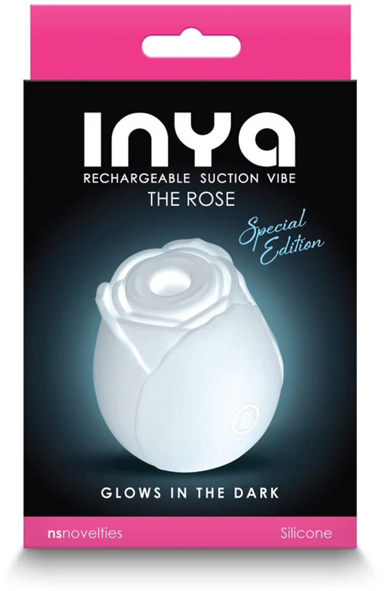 Inya - The Rose, glow in the dark - oplaadbare clitoris zuiger - Seksspeeltje clitoris stimulator voor maximaal genot vrouwen