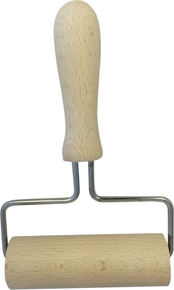 Houten Deegroller voor Pasta en Gebak - 10 cm - Ambachtelijke Kwaliteit