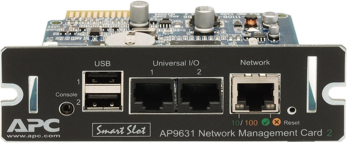Netwerkbeheerkaart met Omgevingsmonitoring voor Servers en UPS