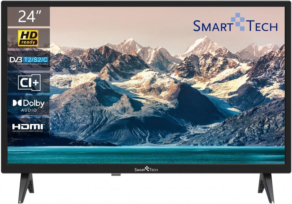 HD LED TV 24 inch (60 cm) met Triple Tuner, Dolby Audio, HDMI en USB - 1366x768 Resolutie