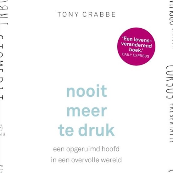 Nooit meer te druk - cover