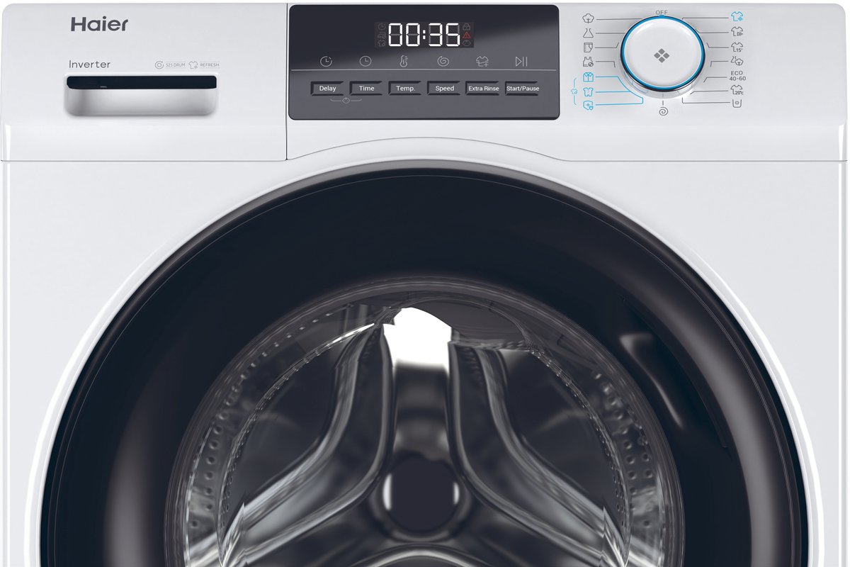 Haier HW80-BP14929A-S - Wasmachine 8kg - Energieklasse A - Extra stil (70 dB) - Stoomfunctie (Refresh) - Antibacteriële Behandeling (ABT) - 16 programma’s - 10 jaar garantie op onderdelen — afbeelding 5