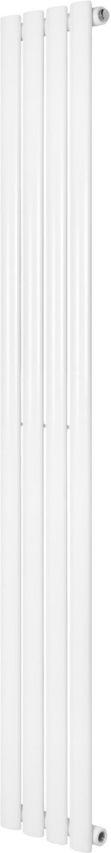 Ovale design radiator - 1 kolom - 1600x240 mm - wit