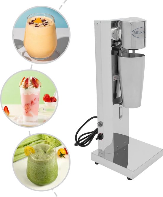 Milkshake Machine - Drank mixer - Drankjes Maken - Dubbele Snelheid Motor - 650 ml Cup - Zilver — afbeelding 5