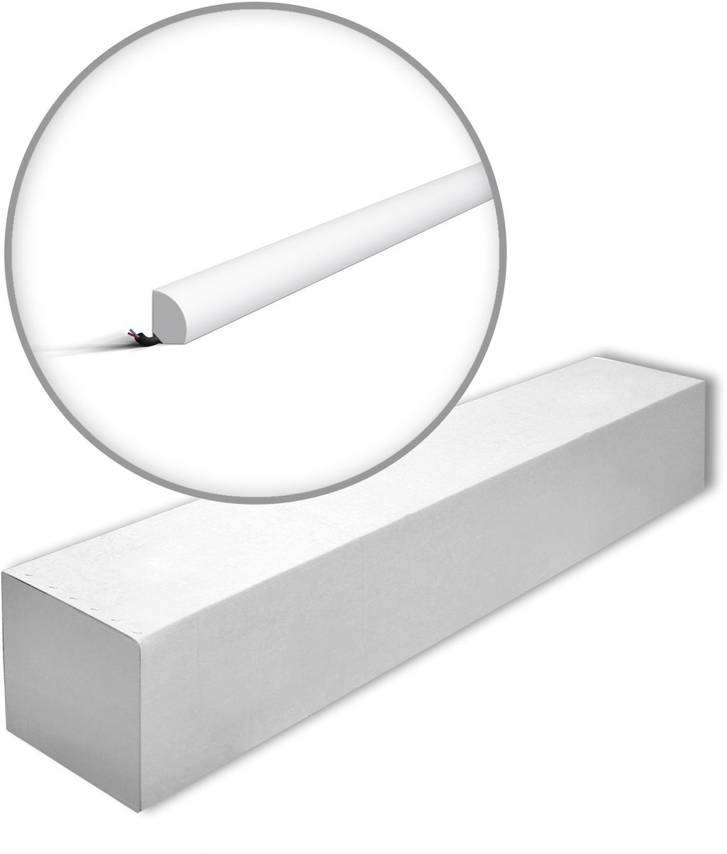 NMC FL6-box WALLSTYL Noel Marquet 1 doos 90 stukken Plint tijdeloos klassieke stijl wit | 180 m