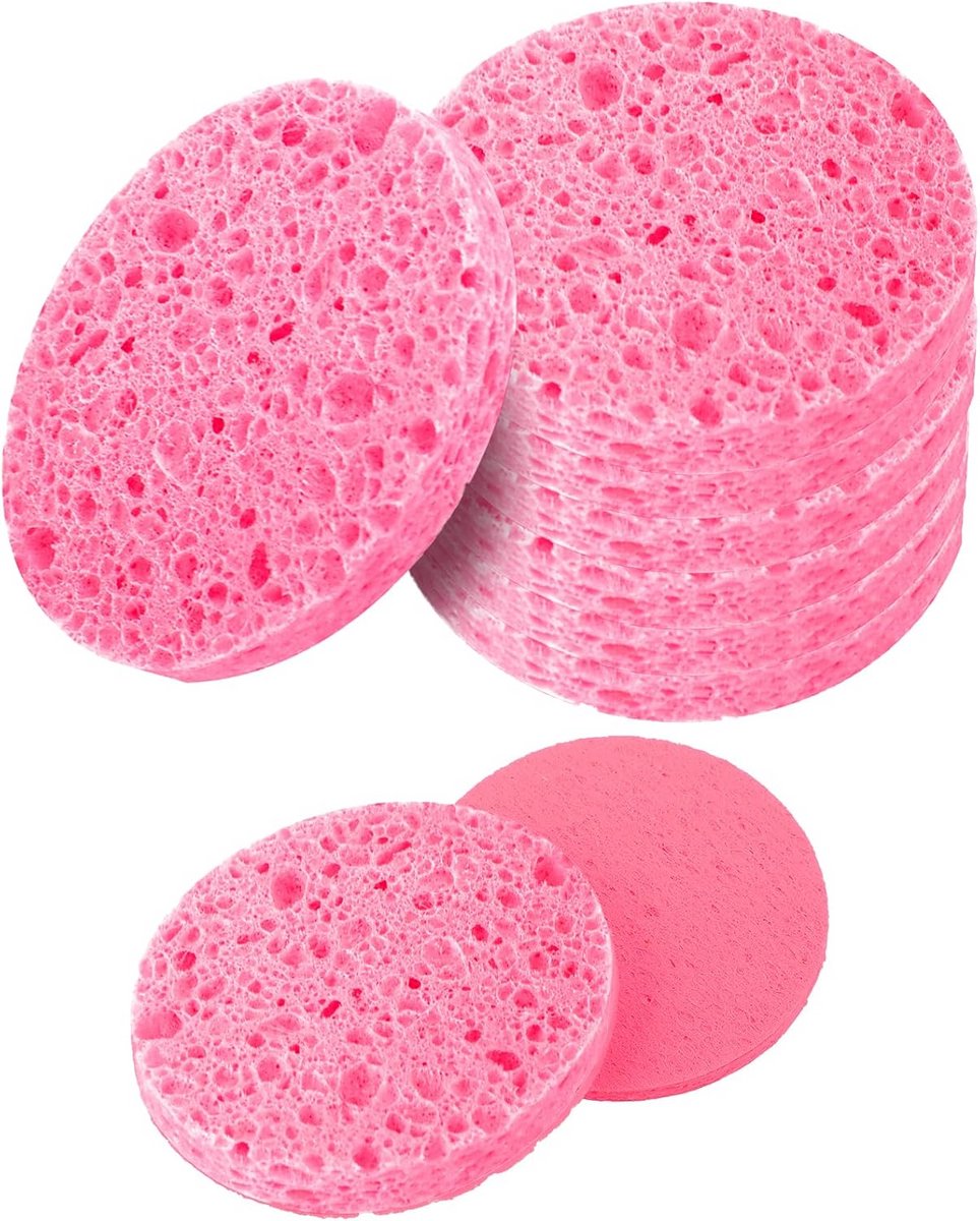 60x Gecomprimeerde Gezichtssponzen voor Reiniging en Peeling
