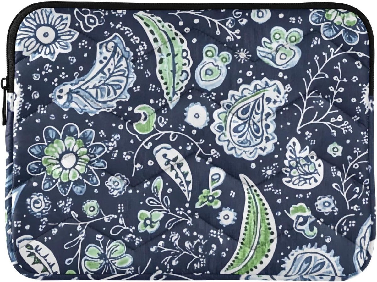 Waterdichte Laptoptas 15-15.6 Inch met Bloem- en Paisleypatroon