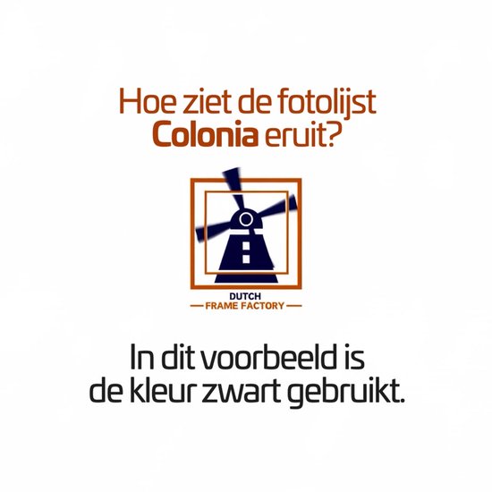 Cadre photo 50x50 cm - MDF - Chêne Foncé - Colonia