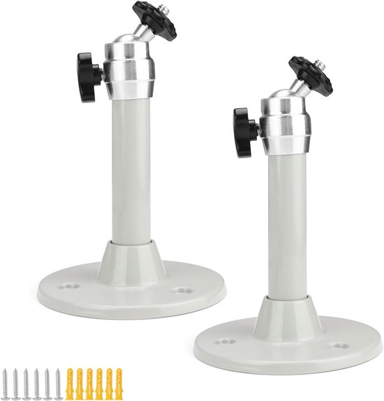 2x Verstelbare Plafondbeugel Beamer Projector Aluminium Universele Muur- en Plafondhouder Set