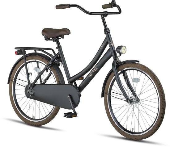 Altec Roma - Meisjesfiets - Kinderfiets - Omafiets - Terugtraprem - 24 inch - Mat Zwart van Altec — afbeelding 2