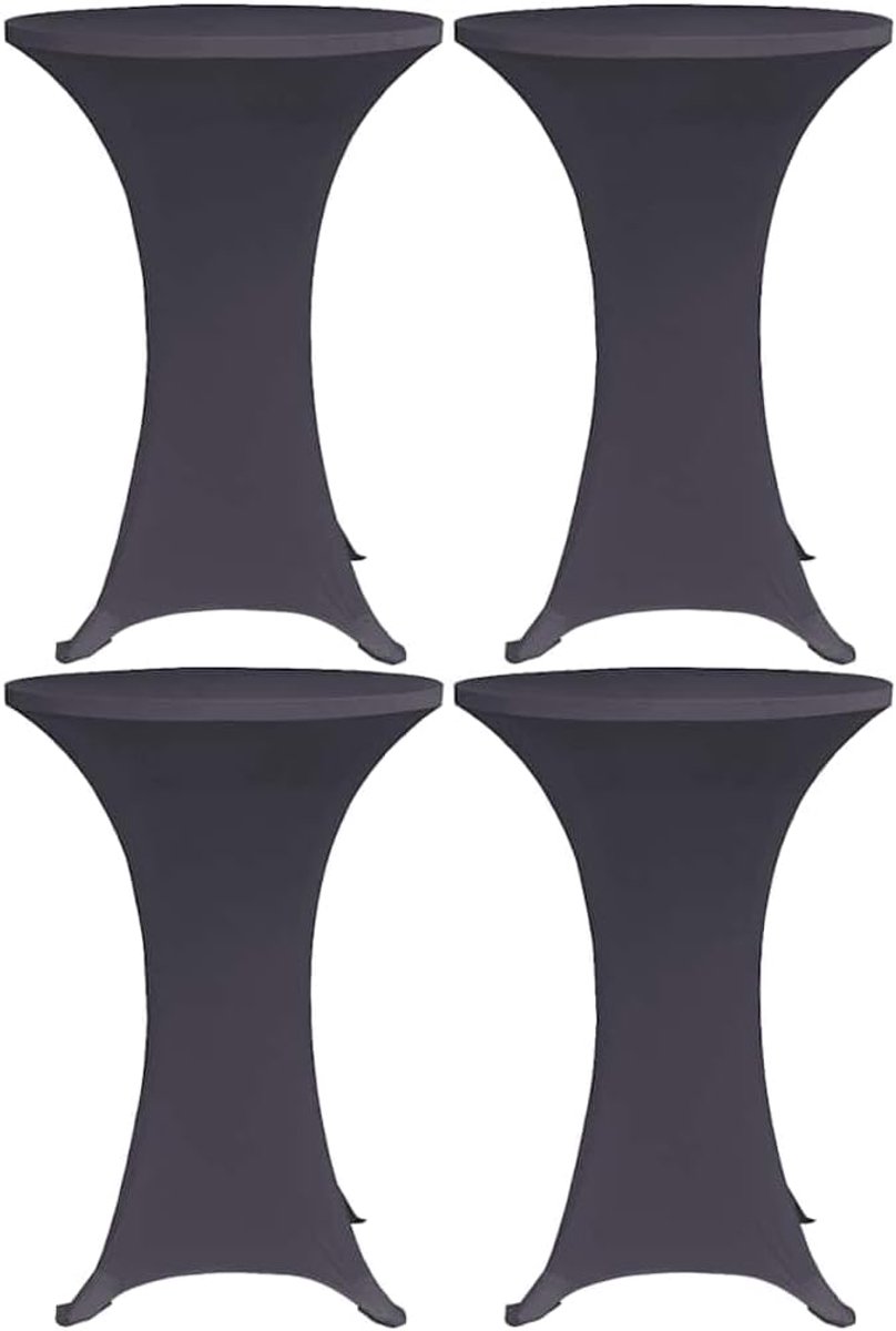 Stretch Tafelkleed Set 4 Stuks - Elastisch & Universeel voor Bartafels tot 120 cm Hoog