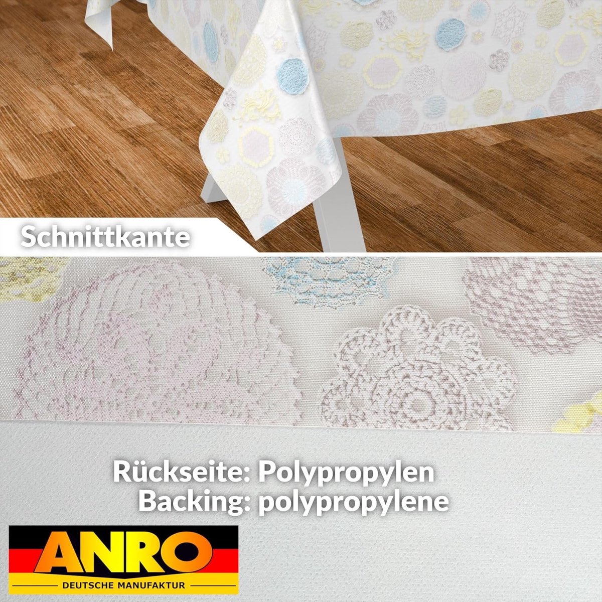 Wasbare Tafelkleed Olieverf XL 300 x 140 cm - Waterdicht Tafelzeil Binnen en Buiten
