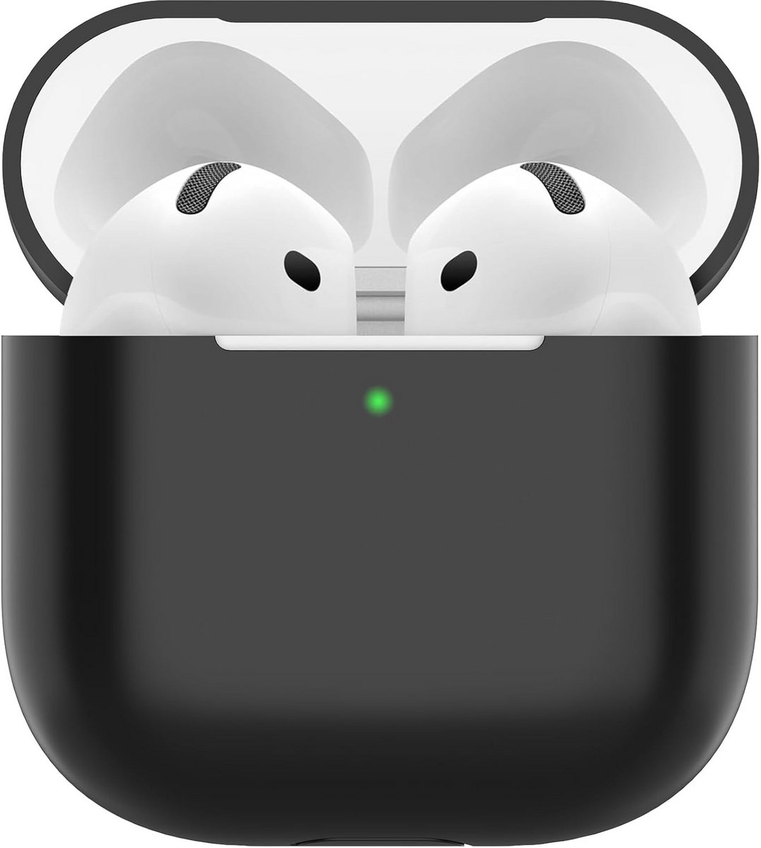 Slank Siliconen Hoesje voor AirPods 4 (2024, USB-C) - Zwart