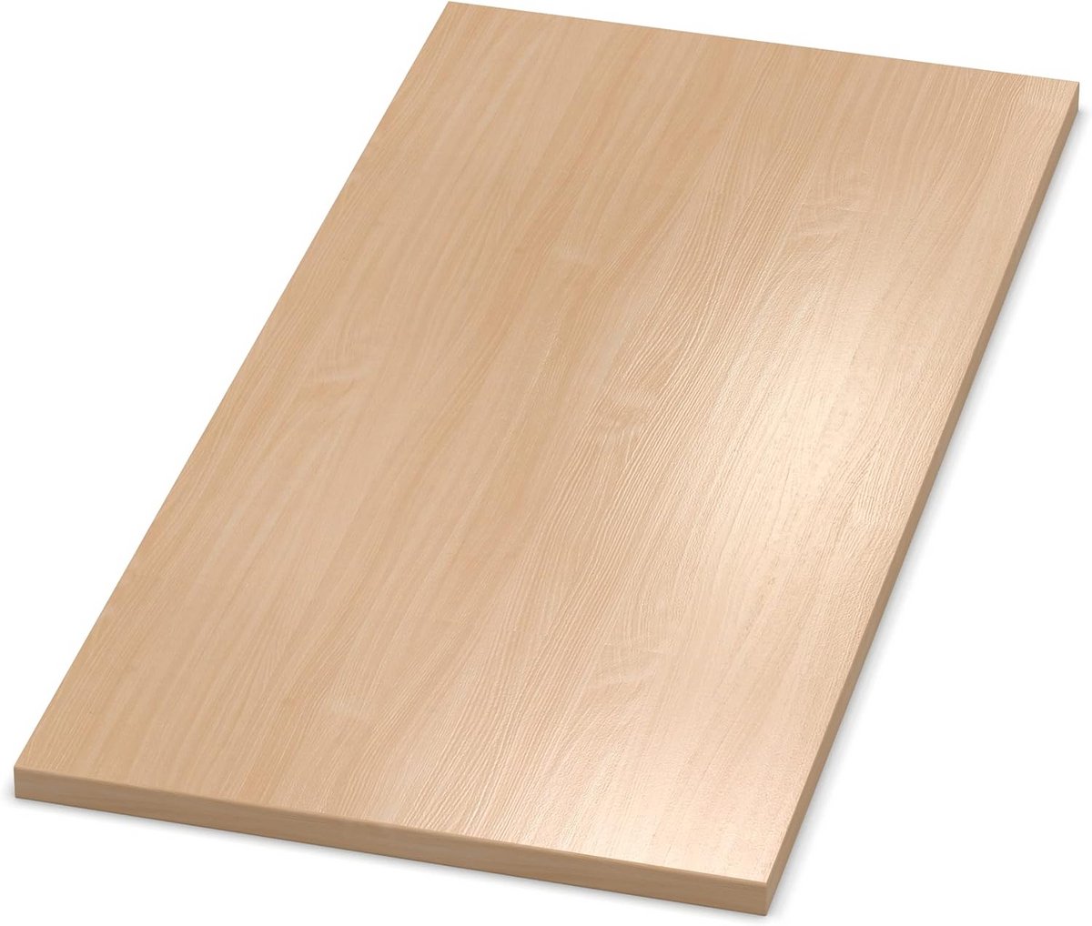 Tafelblad 28mm Licht Beuken 90x60 cm - Massief Houten Werkblad met ABS Rand