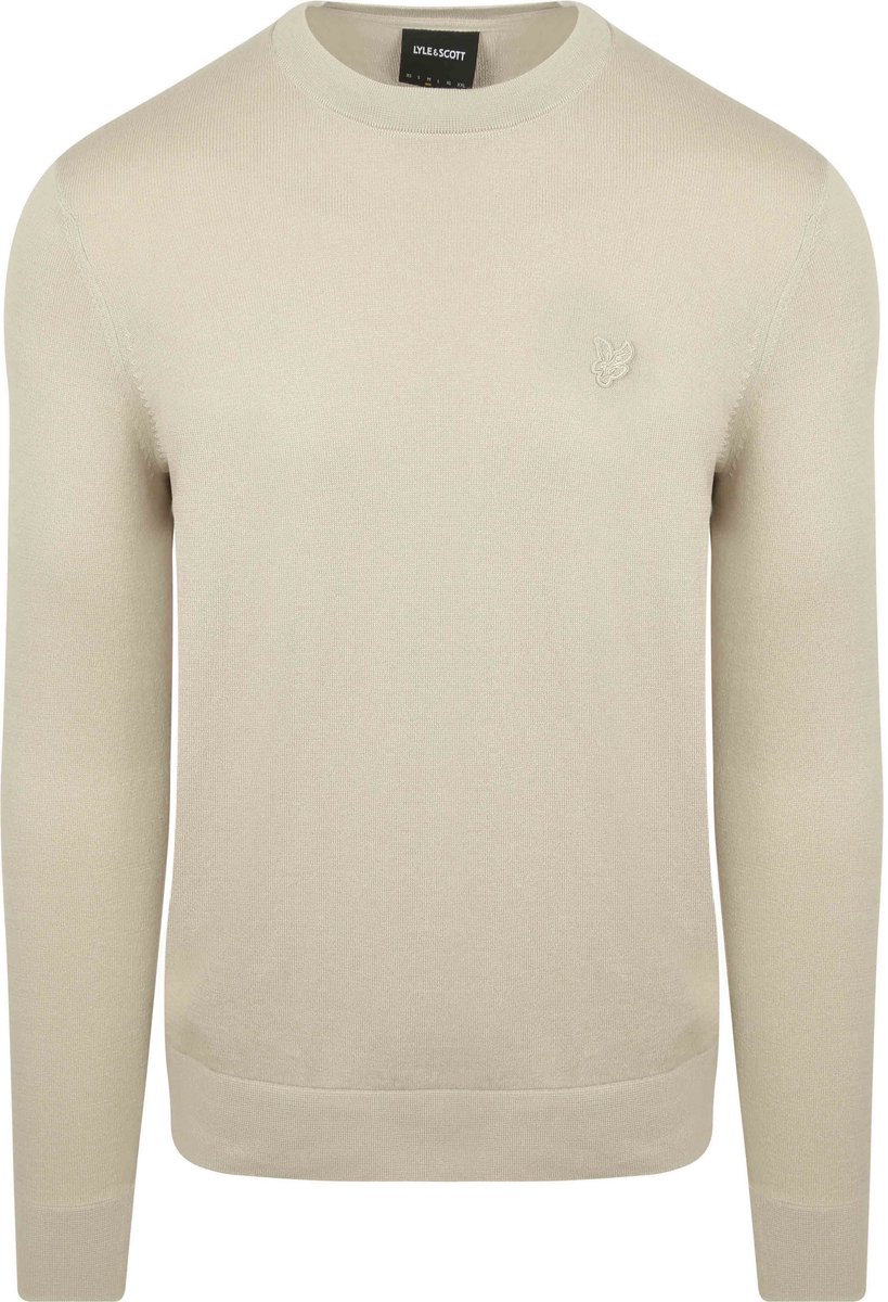 Lyle & Scott Tonal Pullover Greige - Maat L - Heren - Pullovers
