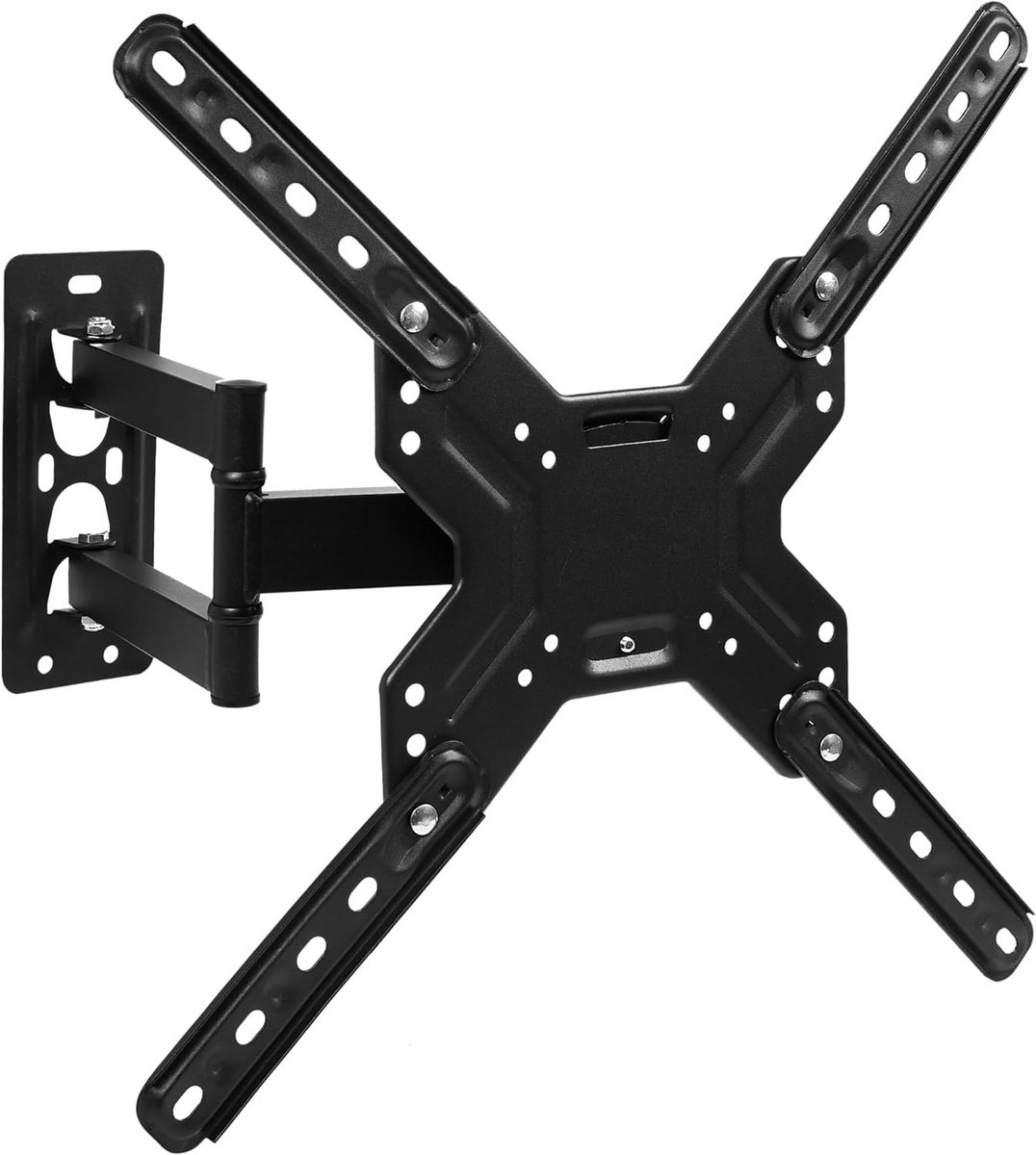TV Wandhouder - TV Beugel - Ruimte Besparen - Kantelbaar Zwenkbaar - 26-60 Inch - Zwart