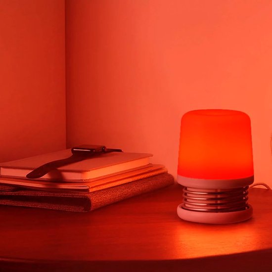 Dimbare Nachtlamp met Amber & Rood Licht (Geen Blauw Licht) - USB-C Oplaadbaar voor Lange Nachten — afbeelding 2