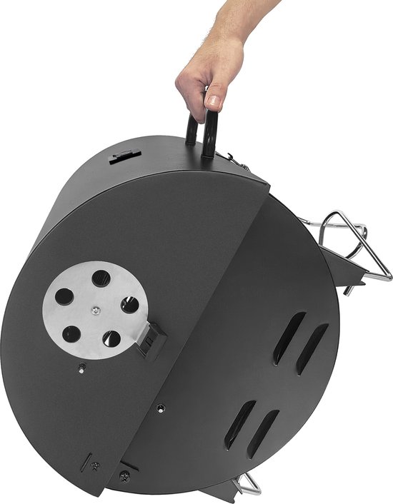 TAINO CHAROX - Draagbare compacte houtskoolgrill, tafelgrill, campinggrill, balkongrill met houtskoolbak — afbeelding 5