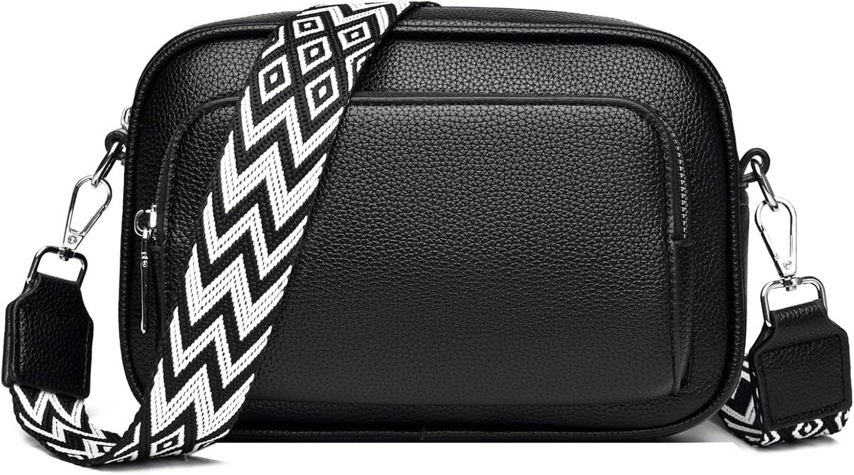 Dames Schoudertas en Heuptas - Leerlook, Crossbody | Brede Verstelbare Schouderriem