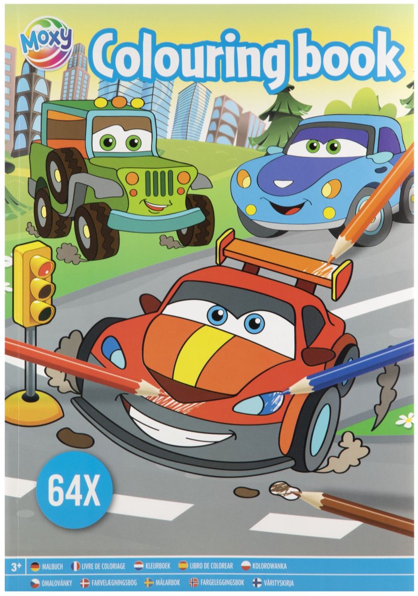 Moxy Kleurboek A4 64 pagina's