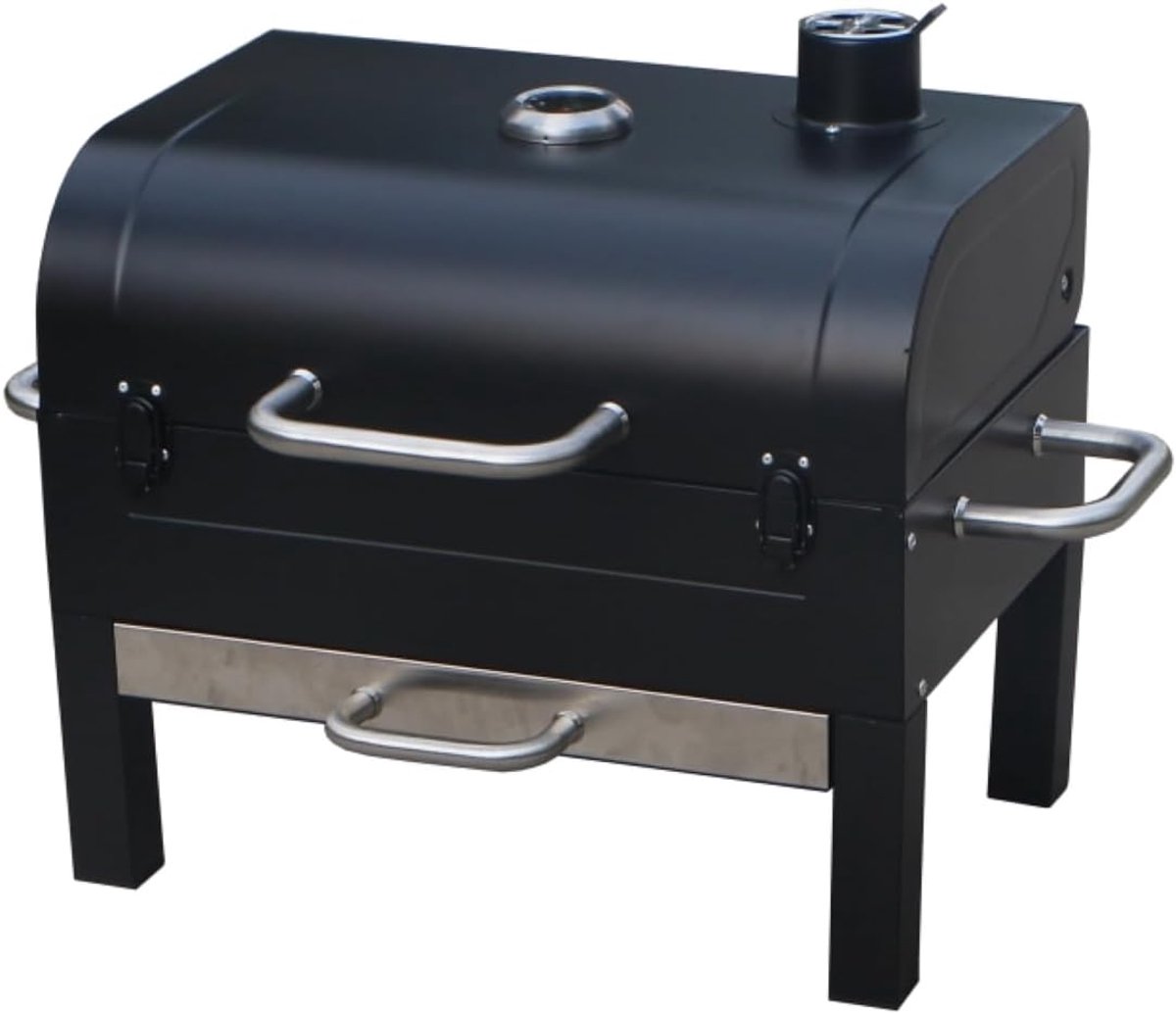 Draagbare 18 Inch Houtskoolgrill - Compacte Tafel BBQ voor Kamperen en Picknick