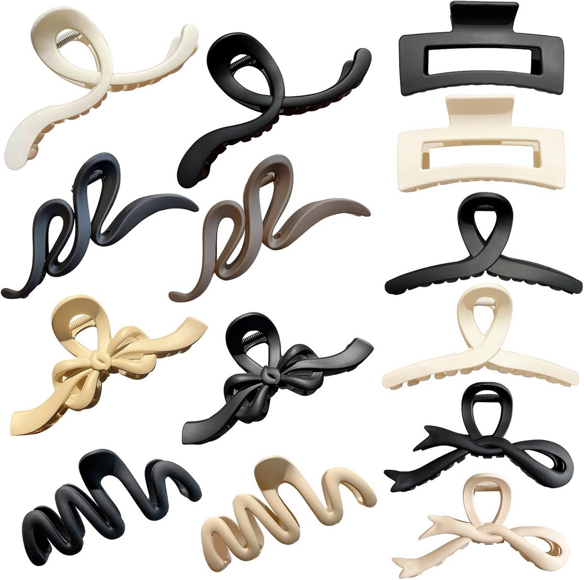 14 Delige Set Grote Haarclips voor Dames met Sterke Houdkracht