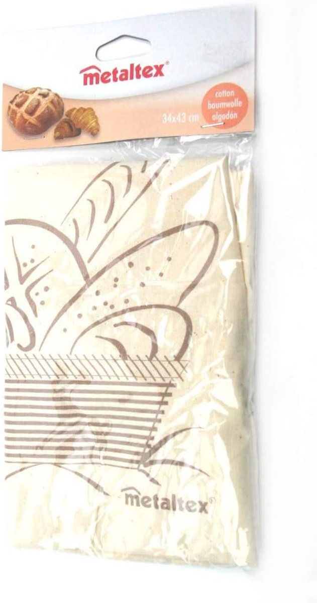 Wasbare Broodzak met Trekkoord voor Brood en Broodjes (34x43 cm)