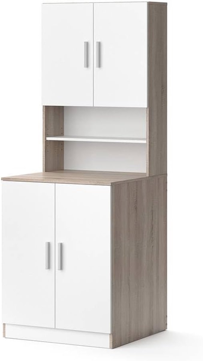 Hoog Smal Badmeubel Kast Boven Wasmachine Opslagruimtebadkamerkast