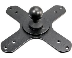 VESA 75 / VESA 100 to 25mm Ball Mount Bracket Adapter