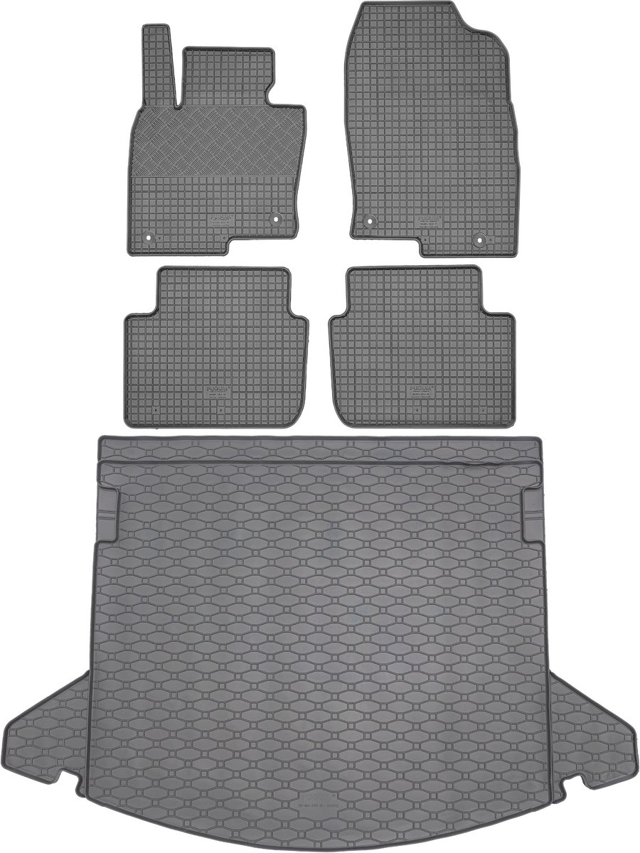 Rigum RKK + RIGUM - Bagażnik en Dywaniki Set - Mazda CX-5 II - VLV Przód - Stop