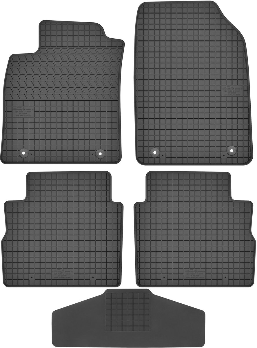Max-Dywanik Motohobby - Opel Vectra C Kombi - 2003-2008 - Zwart - Versterkt