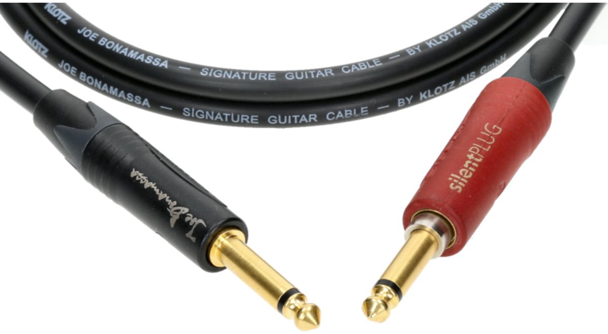 Klotz JBNPSP060 Joe Bonamassa gitaarkabel met SilentPlug 6 meter recht - recht