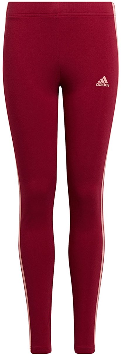 adidas Legging Kinderen Essentials 3-Stripes Leggings 152cm Rood