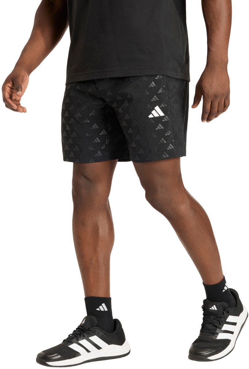 Adidas Workout Essentials Brandlove Woven 7´´ Korte Broek Man Zwart