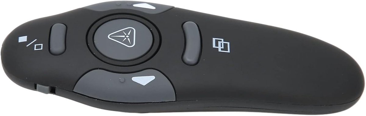 Draadloze Presenter Afstandsbediening - Clicker Pointer - Presentaties Geven - Ergonomisch Ontwerp - 15x6x3 cm