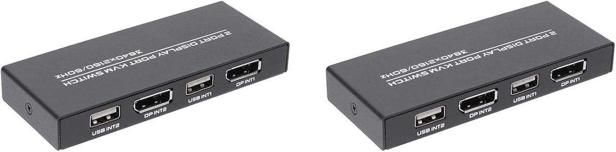 Schakelaar - DP USB Switch - Twee Computers Delen - 4K 60Hz Resolutie - 2 PC Ingang