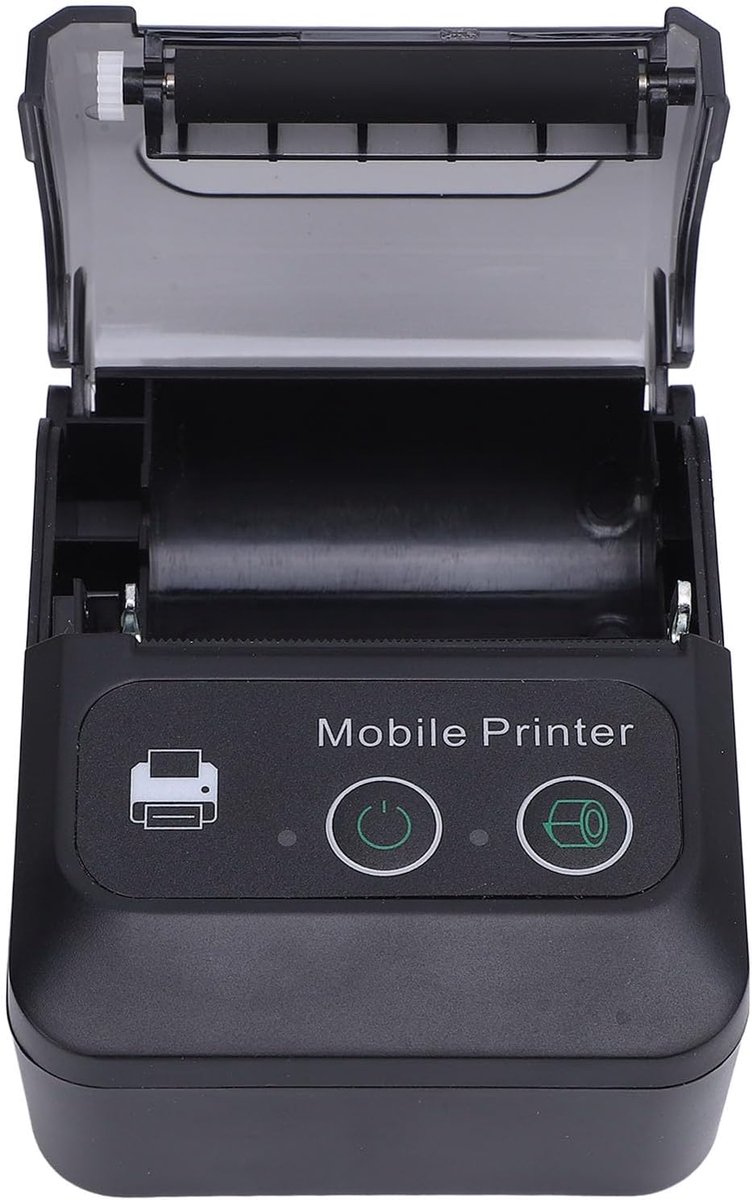 Thermische Bonprinter - Mobiele Printer - Winkel Kassabonnen - Dubbele Connectiviteit - 58mm Papierbreedte - Zwart