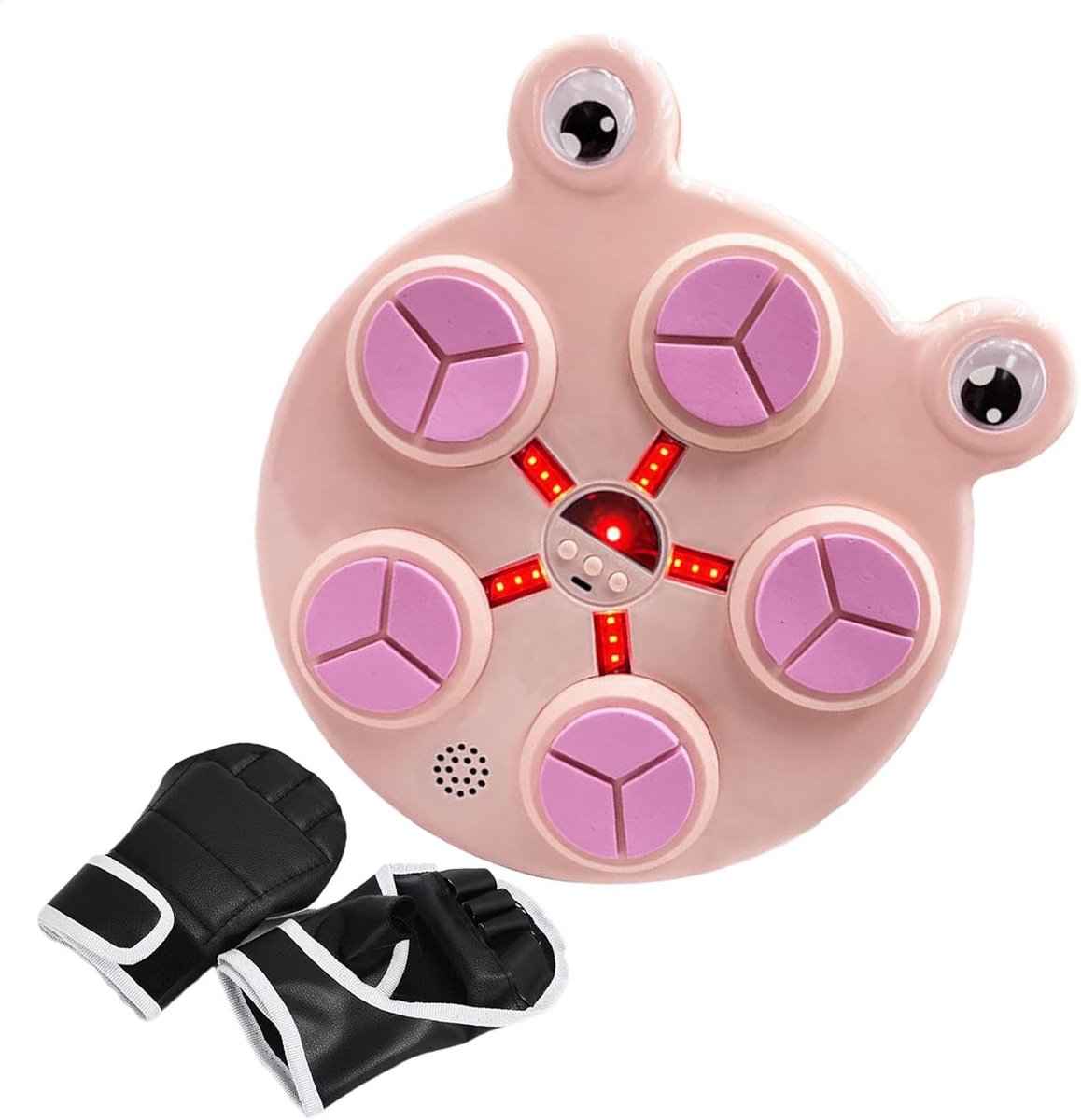 Muziek Boksmachine - Ritmische Trainer - Thuis Workout - Muurmontage Ruimtebesparend - 30x30x5 cm - roze