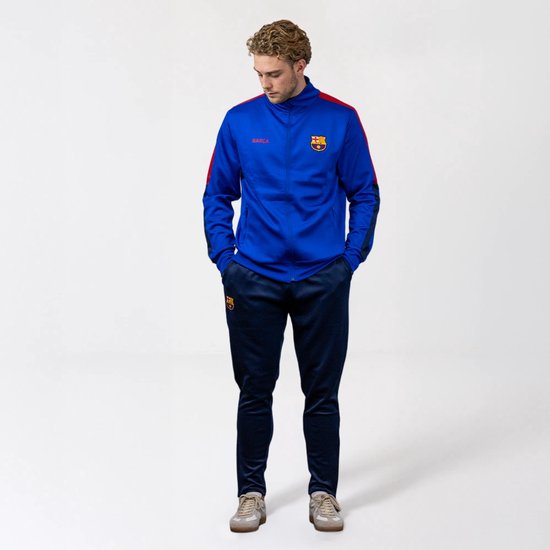 FC Barcelona Trainingspak Heren 25/26 - Maat S t/m XXL - Voetbalkleding - Trainingspakken - Volwassenen - Blauw - Officiële Fanmerchandise