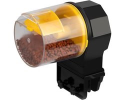 Automatische Voerbak - Aquarium Feeder - Vissen Voeren - Intelligente Timer - 15 x 15 x 9 cm - Geel