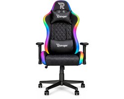 Ranqer Halo Gamestoel RGB / LED - Gaming Chair - RGB verlichting - Gaming Stoel met licht - Zwart