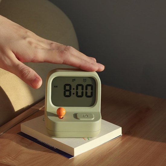 Digitale Kinderwekker - Stille Wekker - Slaapkamer Nachtkastje - Groot Scherm - 67 cm Breed - Enkele Attribuut — afbeelding 4